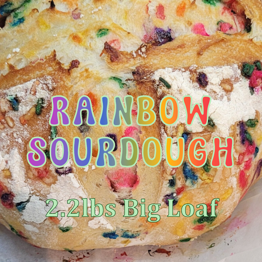 Rainbow Vanilla Sourdough- year 1847 Big Loaf 2.2lbs